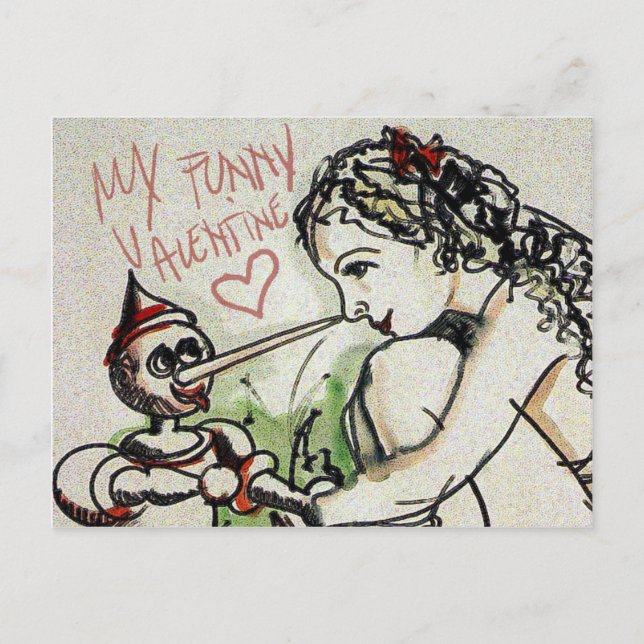 my funny valentine holiday postcard (Front)