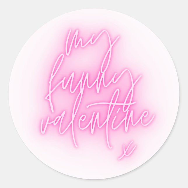My Funny Valentine Round Sticker (Front)