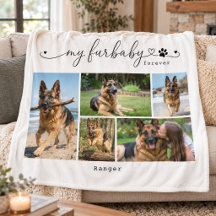 My Furbaby Forever White Pet Five Photo Keepsake