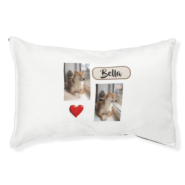 My Furry Friend – Custom Dog Photo & Name Pet Bed (Front)