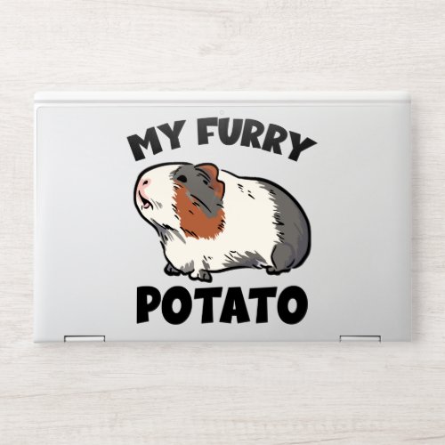 My furry potato guinea pig HP laptop skin