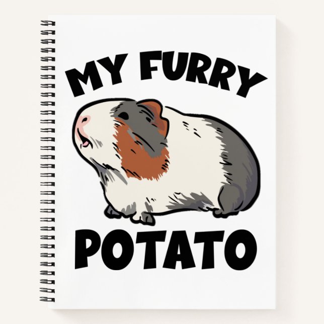 My furry potato guinea pig notebook (Front)