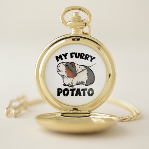 My furry potato guinea pig pocket watch