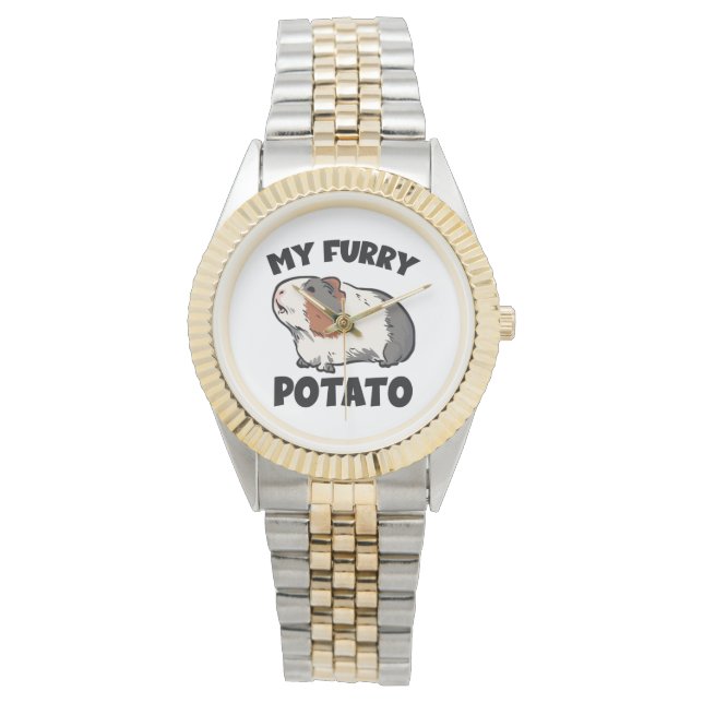 My furry potato guinea pig watch (Front)