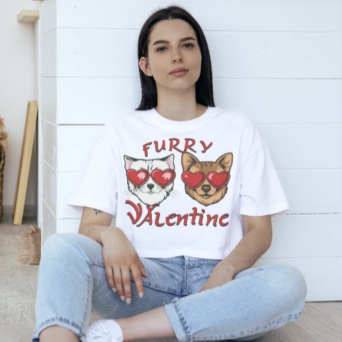 My Furry Valentine Tee Custom Pet Portrait Shirt