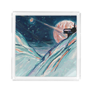 My Future Home in Space Acrylic Tray