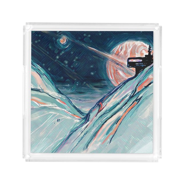 My Future Home in Space Acrylic Tray (Front)