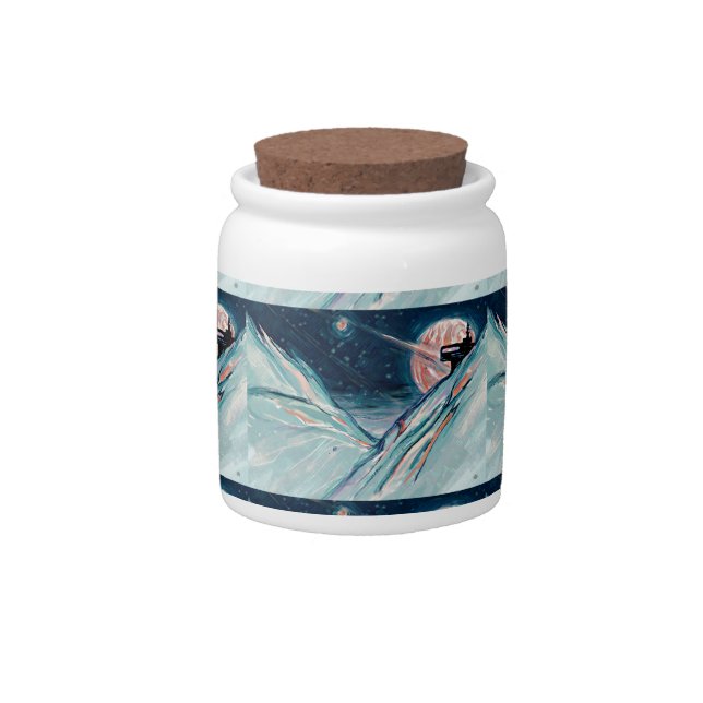 My Future Home in Space Candy Jar (Front)