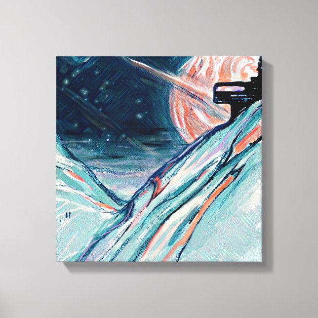 My Future Home in Space Canvas Print (Front)