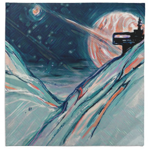My Future Home in Space Cloth Napkin