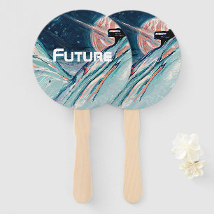 My Future Home in Space Hand Fan