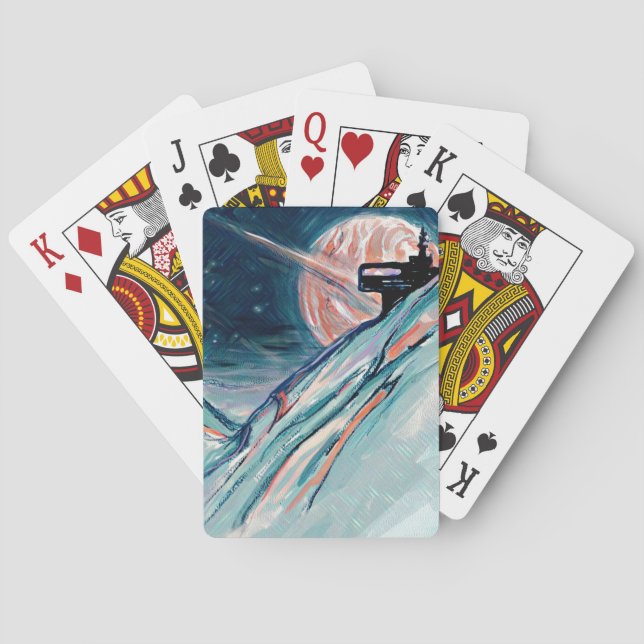 My Future Home in Space Poker Cards (Back)
