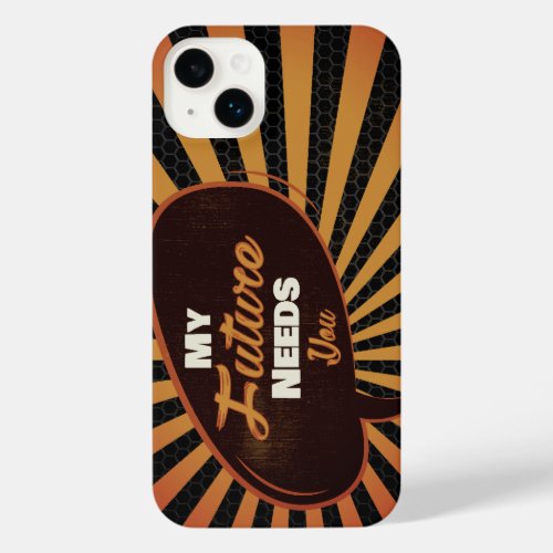 My Future Needs You _ Winter Sunset Black Edition iPhone 14 Plus Case