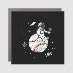 My Game Is Out Of This World! Baseball Spaceman Car Magnet
