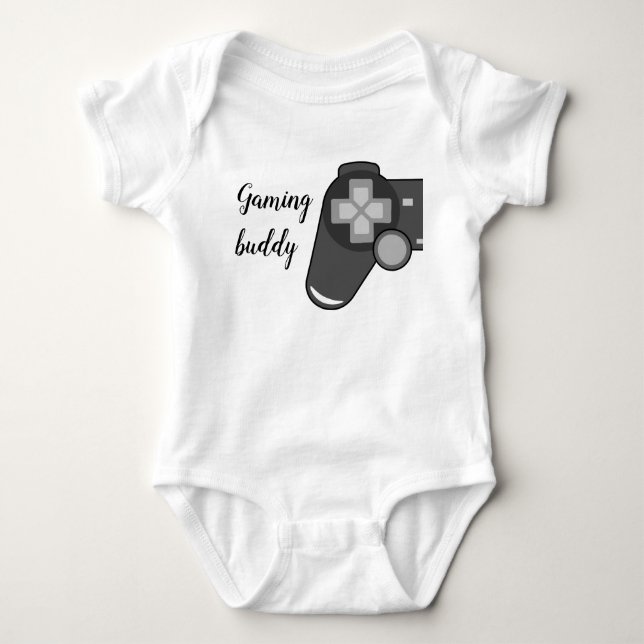 My gaming buddy by Syahikmah Baby Bodysuit (Front)