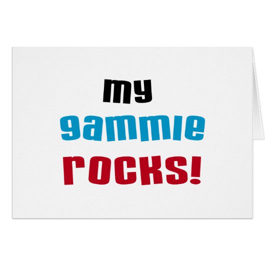 My Gammie Rocks T shirts and Gifts (Front Horizontal)