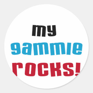 My Gammie Rocks T shirts and Gifts Classic Round Sticker