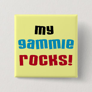 My Gammie Rocks T shirts and Gifts Pinback Button