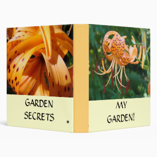 MY GARDEN BINDER! Gifts Garden Secrets Moms Mother 3 Ring Binder