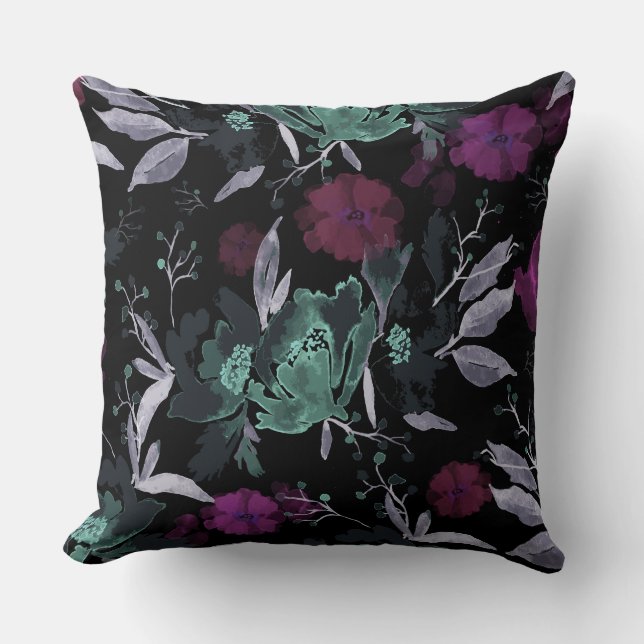 My Garden Flowers II Throw Pillow (Front)