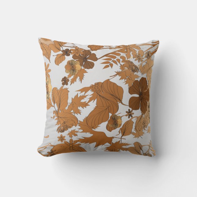 My Garden Flowers III Throw Pillow (Front)