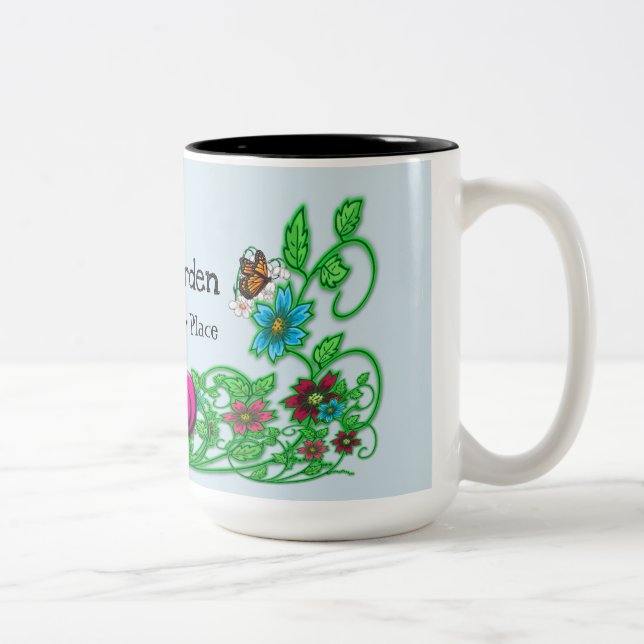 My Garden is my happy place mug (Right)