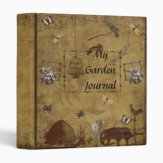 My Garden Journal- Style 1-Binder 3 Ring Binder (Front/Spine)