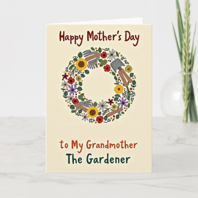 My Gardener Mothers Day Card (Front)