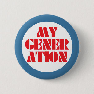 My Generation 1960s Buttomn Button