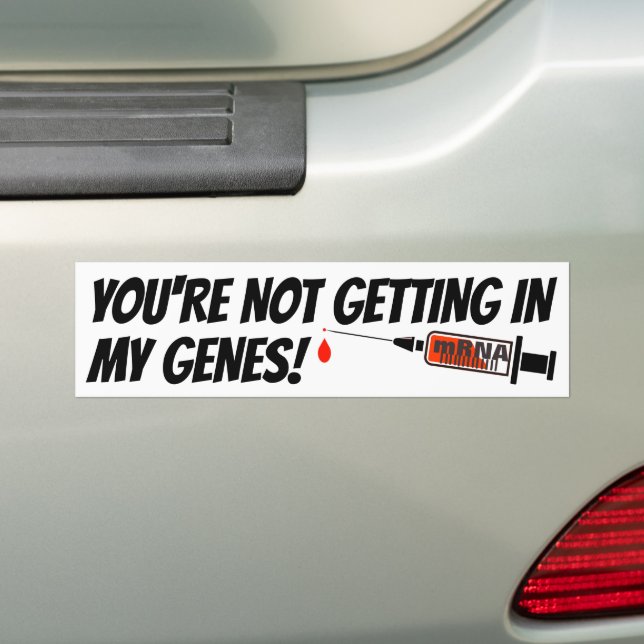 My genes bumper sticker (On Car)