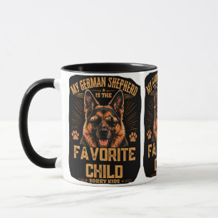 My German Shepherd Is The Favorite Child Mug