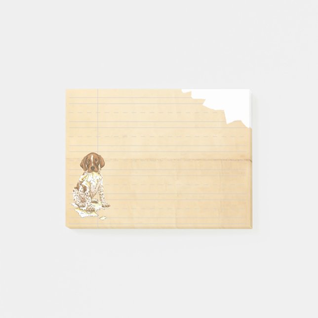 My German Shorthaired Pointer Ate my Lesson Plan Post-it Notes (Front)
