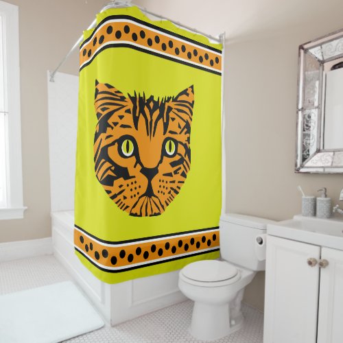 My Giant Tiger Baby Face Shower Curtain