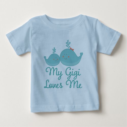 My Gigi Loves Me grandchild gift t_shirt