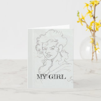 My Girl-greet card