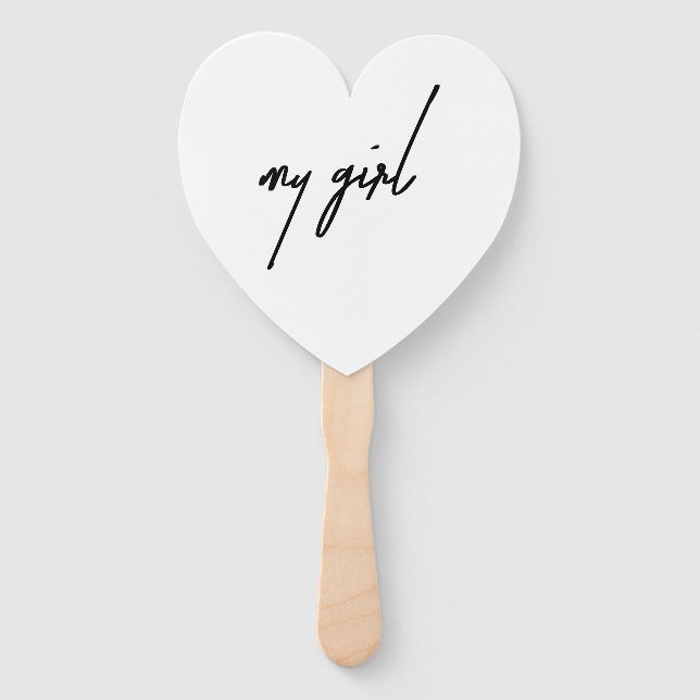 My girl hand fan (Front)