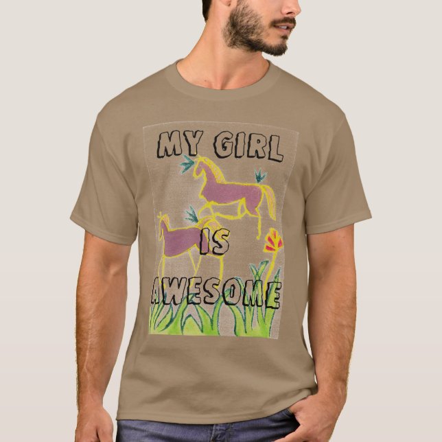 My Girl is Awesome BFF Hakuna Matata Power Unicorn T-Shirt (Front)