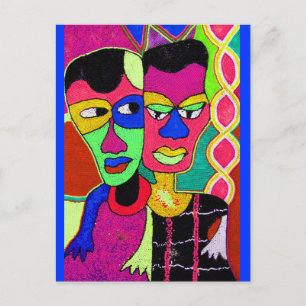 MY GIRLFRIEND AND ME BY MOJISOLA AGBADAMOSI OKUBU POSTCARD