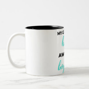 My Girlfriend Has An Awesome Boyfriend Black Two-Tone Coffee Mug