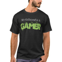 My Girlfriend is a gamer mens black t shirt