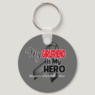 My Girlfriend is My Hero - Skin Cancer Keychain