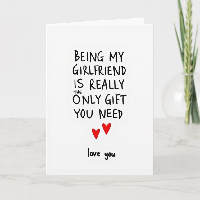 My Girlfriend Is The Gift Card (Front)