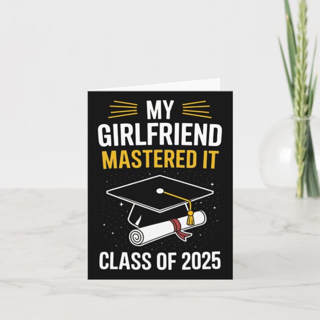 My Girlfriend Mastered It Masters Degree Cl Of 202 Card (Front)