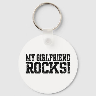 My Girlfriend Rocks Keychain