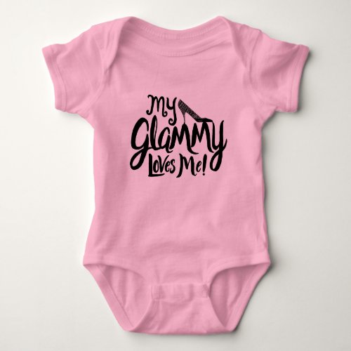 My Glammy Loves Me Baby Baby Bodysuit