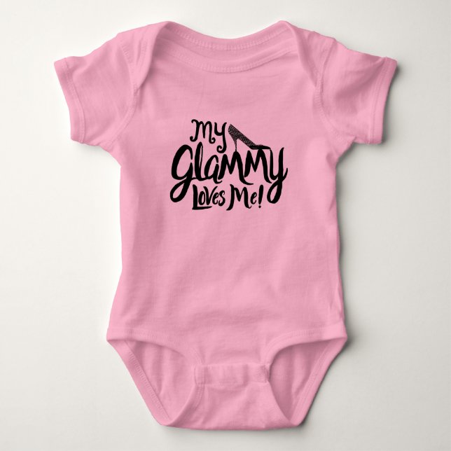 My Glammy Loves Me Baby Clothing Bodysuit (Front)