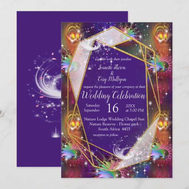 My Glamorous Funky Disco design Invitation (Front/Back)