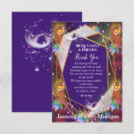 My Glamorous Funky Disco design Thank you RSVP Card