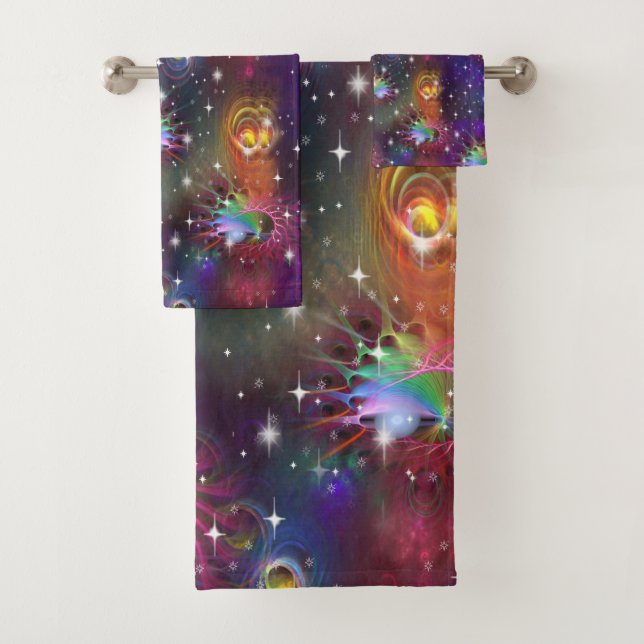 My Glamorous Funky Disco Pattern Bath Towel Set (Insitu)