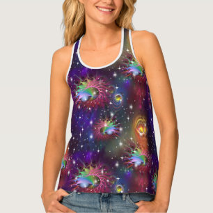 My Glamorous Funky Disco Pattern Tank Top